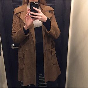 VINTAGE Wilson’s Suede Trench Coat *FLAWED*